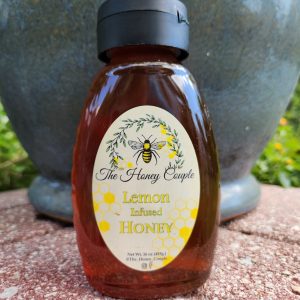 Jar of lemon infused honey